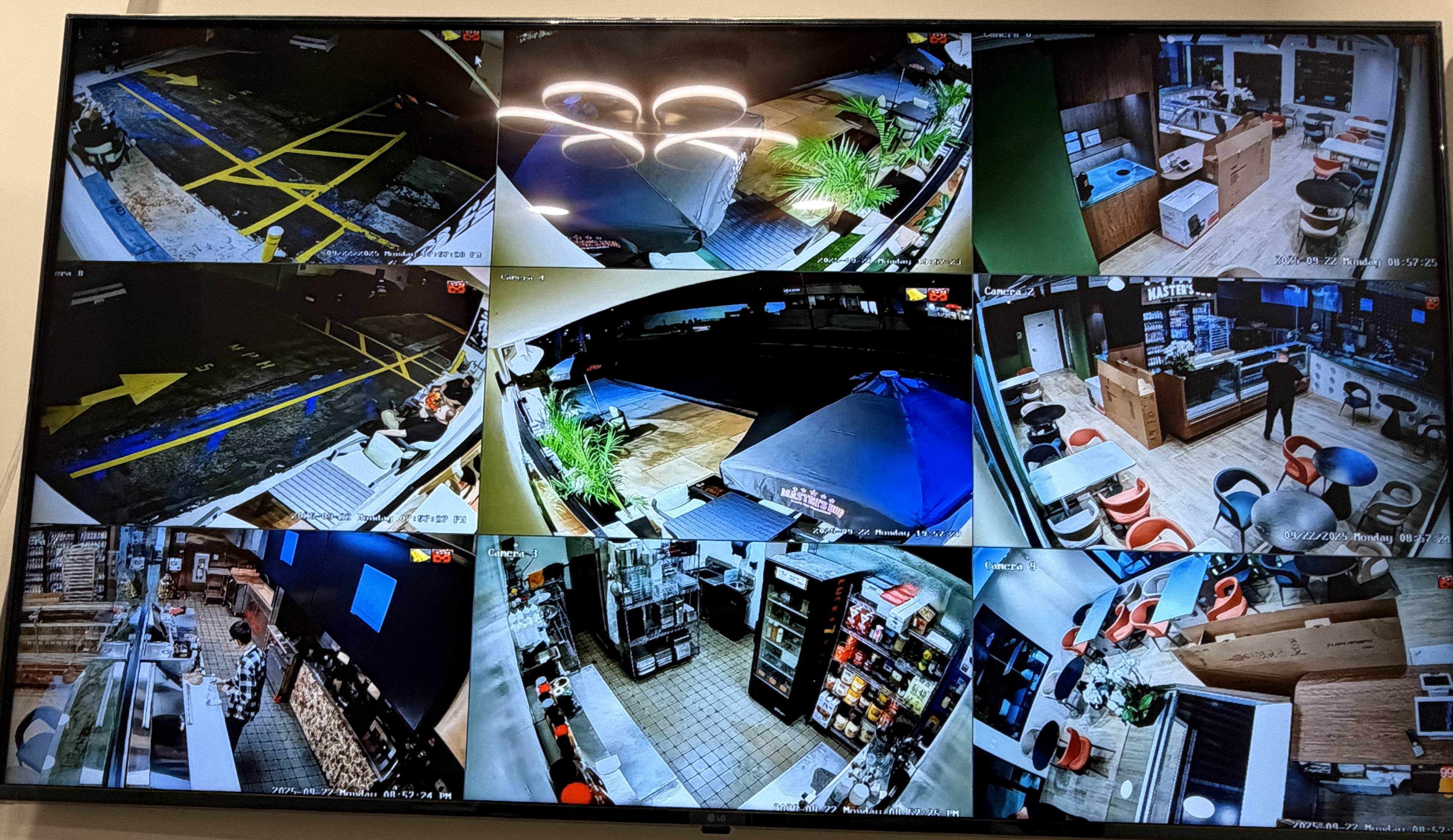 CCTV system wiring and clean installation
